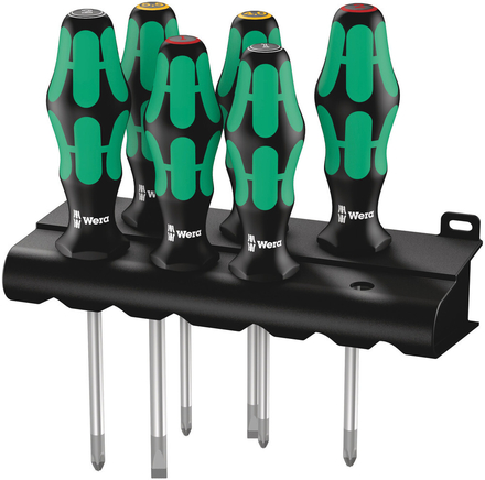 Jeu de tournevis Kraftform Plus Lasertip + Rack 335/350/355/6 WERA - 05105622001