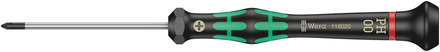 Tournevis électronicien pour vis cruciformes PH 2050 PH 00 x 60 mm WERA - 05118020001