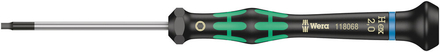 Tournevis électronicien pour vis six pans creux 2054 Hex-Plus 2,0 x 60 mm WERA - 05118068001