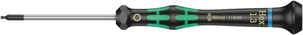 Tournevis électronicien hexagonal à tête sphérique 2052 1,3 x 60 mm WERA - 05118089001