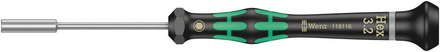 Tournevis électronicien à douille 2069 3,2 x 60 mm WERA - 05118116001