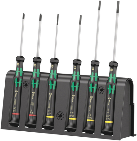 Jeu de tournevis électronicien + Rack 2035/6 A WERA - 05118150001