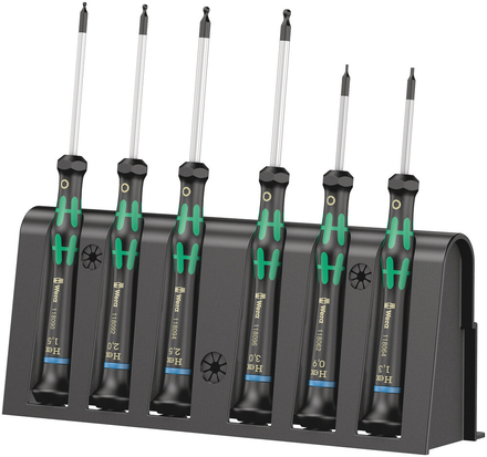 Jeu de tournevis électronicien + Rack 2052/6 WERA - 05118156001