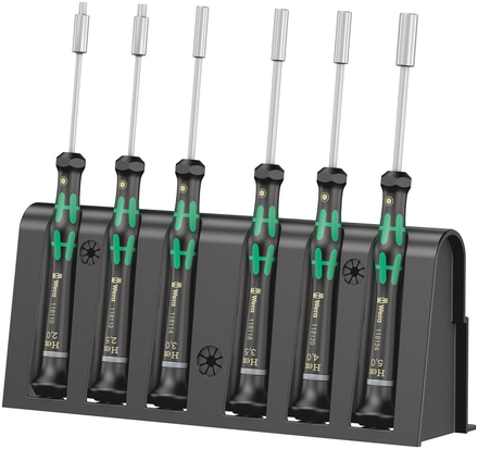 Jeu de tournevis électronicien + Rack 2069/6 WERA - 05118158001
