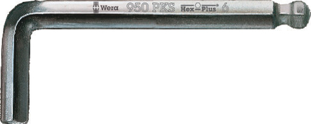 Clés mâles coudées, syst. métrique, chromées 950 PKS Hex-Plus 10,0 WERA - 05133158001