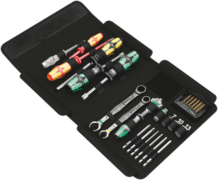 Jeu d'outils sanitaires pour plombier WERA 25 pièces KK SH 1 - 05135927001