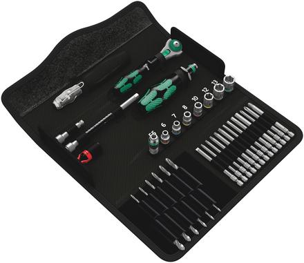 WERA Kraftform Kompakt M 1 Metal - 39 outils de vissage pour la construction métallique. - 05135928001