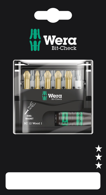 Bit-Check 12 Wood 1 SB Bit-Check 12 Wood 1 SB WERA - 05136390001