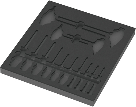 Pièce de rechange, sans outils 9812 Insert en mousse p. jeu de tournevis TX HF 1 Wera - 05137312001
