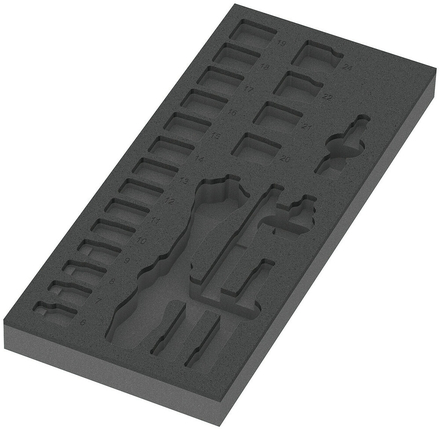 Pièce de rechange, sans outils 9821 Insert en mousse p.j. cliquet 8000 B Zyklop Wera - 05137321001