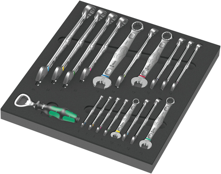 Jeu de clés mixtes Joker 18 pièces 9731 Insert en mousse jeu 6003 Joker 1 Wera - 05150121001