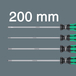 Jeu de tournevis Plus Lasertip à lames extra-longues 200 mm 335/350/355/4 Screwfix WERA - 05347736002